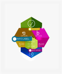 Paper infographic template