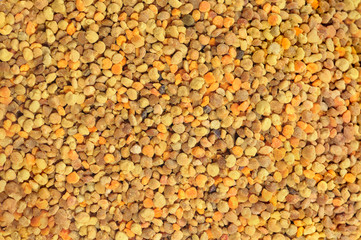 texture from raw organic bee pollen
