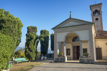 San Paolo church on the Chestnut Route in Stresa, Italy. 