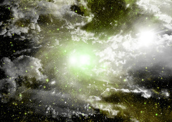 galaxy in a free space