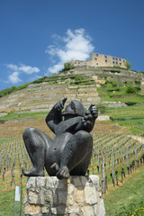 bacchus, weingott, wein, denkmal, skulptur, Burg Staufen , Breisgau, burg, staufen, ruine,...