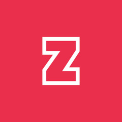 Letter Z vector, logo. Useful as branding symbol, corporate identity, alphabet element, app icon, clip art and illustration.