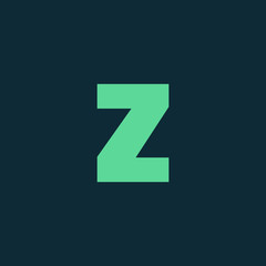 Letter Z vector, logo. Useful as branding symbol, corporate identity, alphabet element, app icon, clip art and illustration.