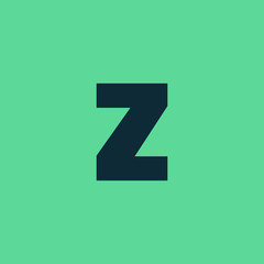 Letter Z vector, logo. Useful as branding symbol, corporate identity, alphabet element, app icon, clip art and illustration.