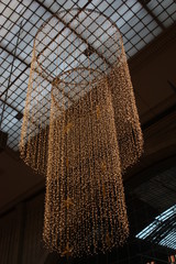 Christmas decoration at Leipzig Central Station, Germany