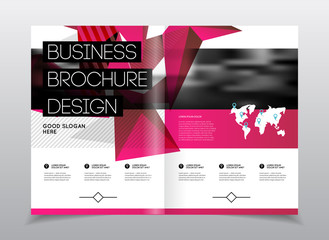 Annual report vector illustration. Flyer or poster for party. A4