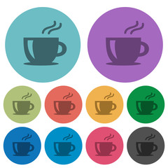 Cappuccino color flat icons