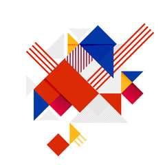 Abstract vector banner with Geometric Pattern. Triangles Backgro