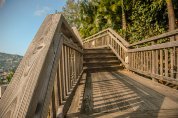 Wooden deck and stairs