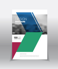 Abstract business Flyer design vector template in A4 size. Docum