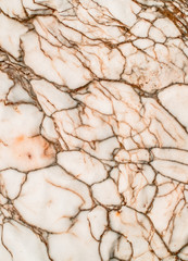 Natural white rock with orange veined. Decoration for wallpaper desktop, poster, cover booklet, card