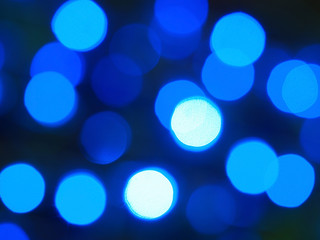 blue bokeh circle background. Blue abstract background.