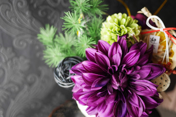 年賀状素材　フラワーアレンジメント