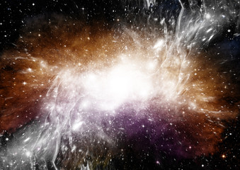 galaxy in a free space