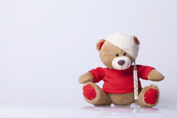 Bear Toy is ill