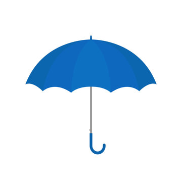 Blue umbrella vector isolated Stock Vector | Adobe Stock