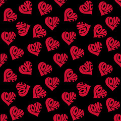 Fototapeta na wymiar eps Vector image:Love hearts pattern 2