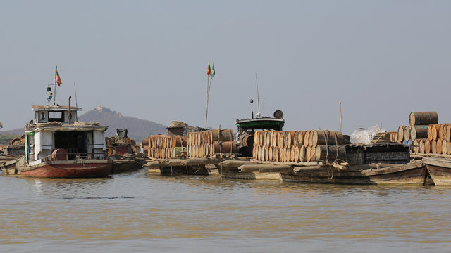 Chindwin River, Monywa, Myanmar