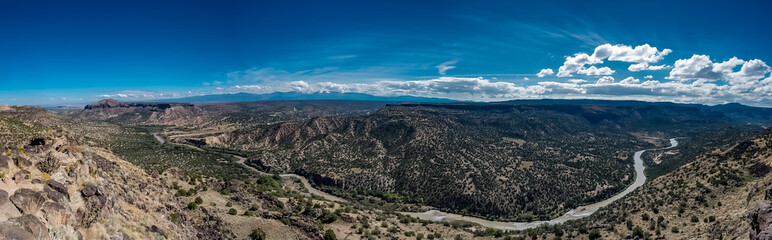 The Rio Grand River flowing through Northern New Mexico