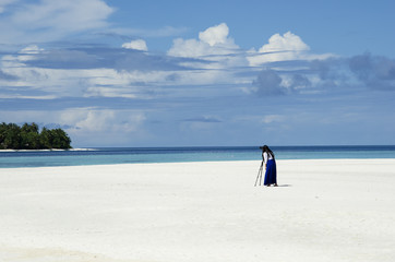 Photographer at the Maldives