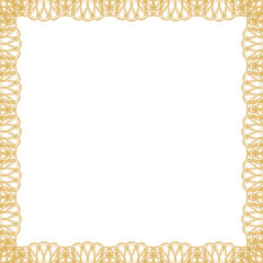 Contour frame on white (transparent) background. Space  can be used for invitations, promotional poster or greeting cards text. Vector illustration eps