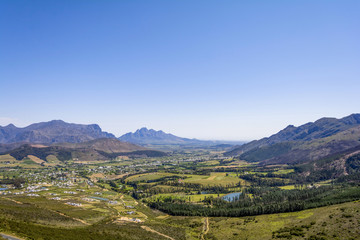 Franschoek wine region close to Cape Town, South Africa
