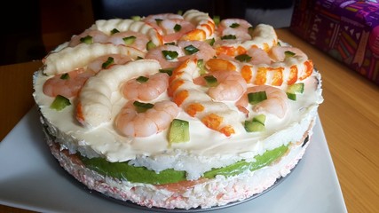 sushi cake