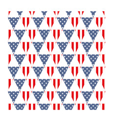 USA Patriotic design with the stars and stripes The idea for the design on July 4, veterans Day or national holiday Flag USA Seamless pattern for 4th of July or Veterans Day