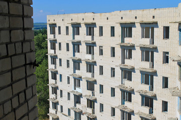 Abandoned multistory building in Ukraine