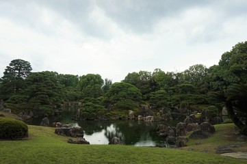 Japan traditional garden view