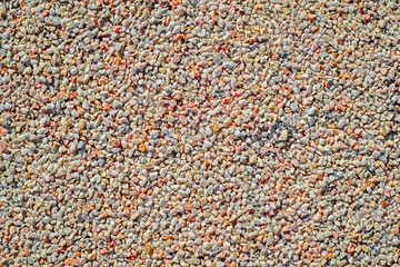 Texture with small colored gravel. Decoration for wallpaper desktop, poster, cover booklet, card