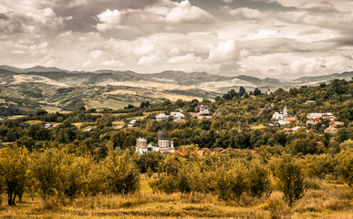 Obraz premium The village. -Valea Plopului- village, Prahova county, Romania 