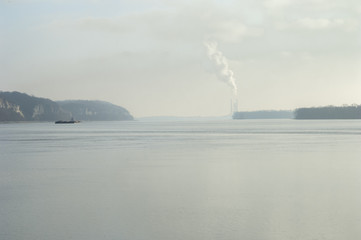 Tug on river