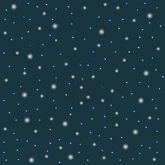 Abstract Christmas background of falling snowflakes