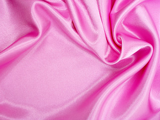 Smooth elegant pink silk as background