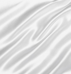 Smooth elegant white silk as wedding background