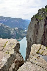 Norway fjord: a view from the pupit rock