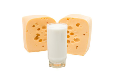 a large piece of cheese