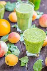 Green smoothie with Fruits