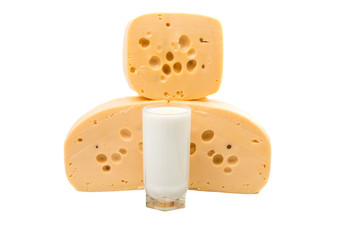 a large piece of cheese