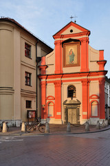 Kraków- zabytkowy kościół rzymskokatolicki sióstr prezentek 