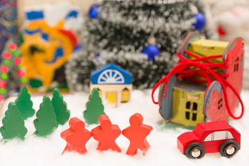 Naklejka premium Christmas decorations