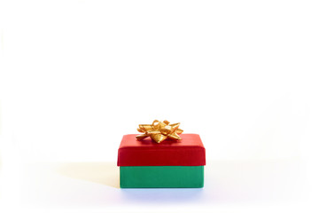 christmas box on a white background