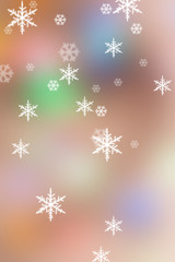 Christmas background of colored Christmas lights