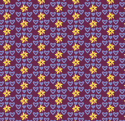 фон сердечки цветы