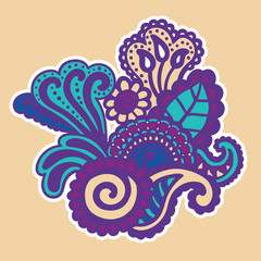 Mehndi design. Patterns.