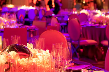 Party Setting with Colorful Bokeh Background