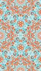 Vector abstract  ethnic seamless pattern