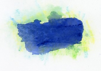 Abstract painted blob