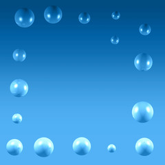Obraz na płótnie Canvas abstract air bubbles background